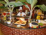 Hotel Iberostar Hacienda Dominicus am Strand von Bayahibe Abendessen.